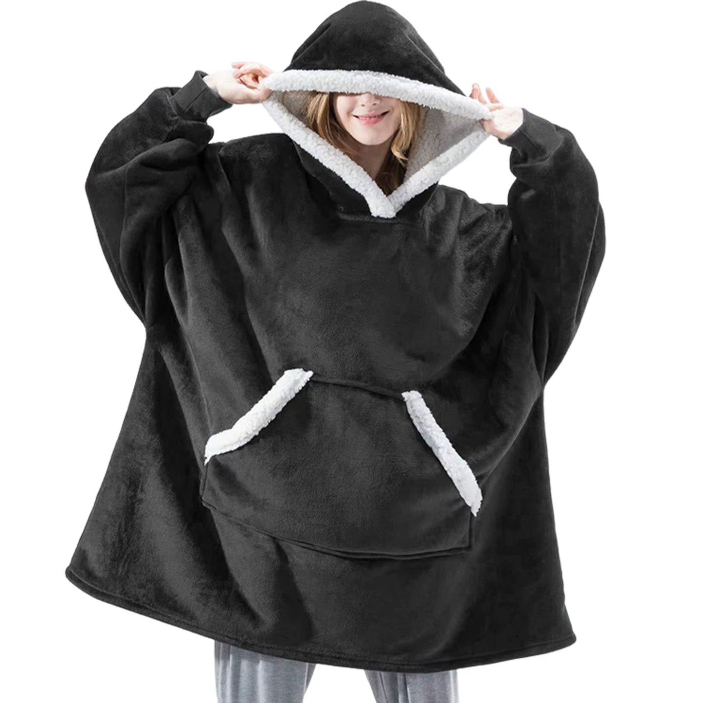 Wearable Blanket Hoodie Oversized