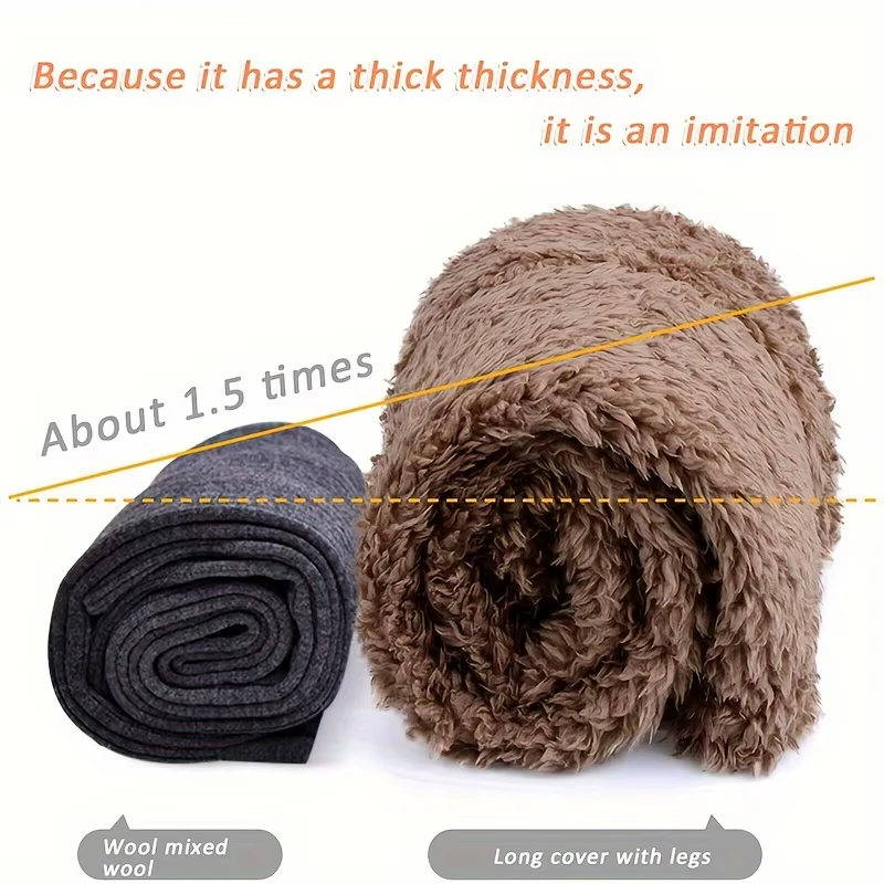 Stay Cozy This Winter with Our Teddy Bear Mid-Calf Knee Pads - Perfect for Halloween and Beyond!