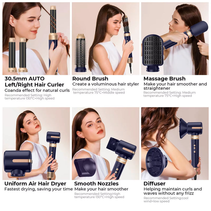 7 in 1 Hair Dryer Brush 