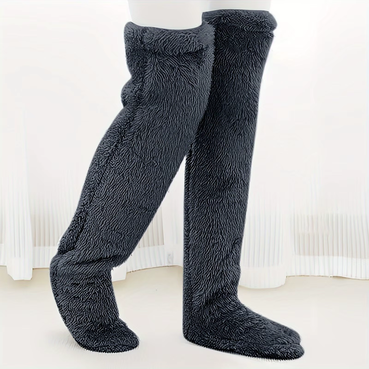 Stay Cozy This Winter with Our Teddy Bear Mid-Calf Knee Pads - Perfect for Halloween and Beyond!