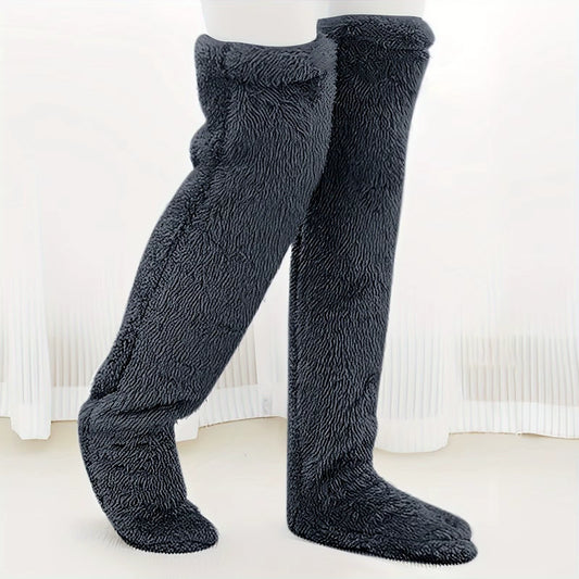 Stay Cozy This Winter with Our Teddy Bear Mid-Calf Knee Pads - Perfect for Halloween and Beyond!