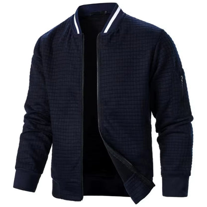  Mens Long Sleeve Zipper Jacket 