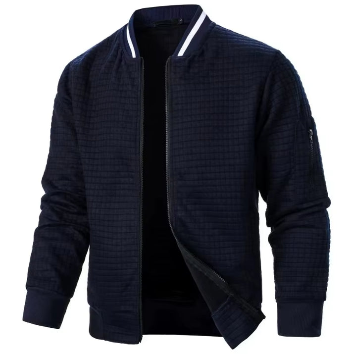  Mens Long Sleeve Zipper Jacket 