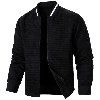 Mens Long Sleeve Zipper Jacket 