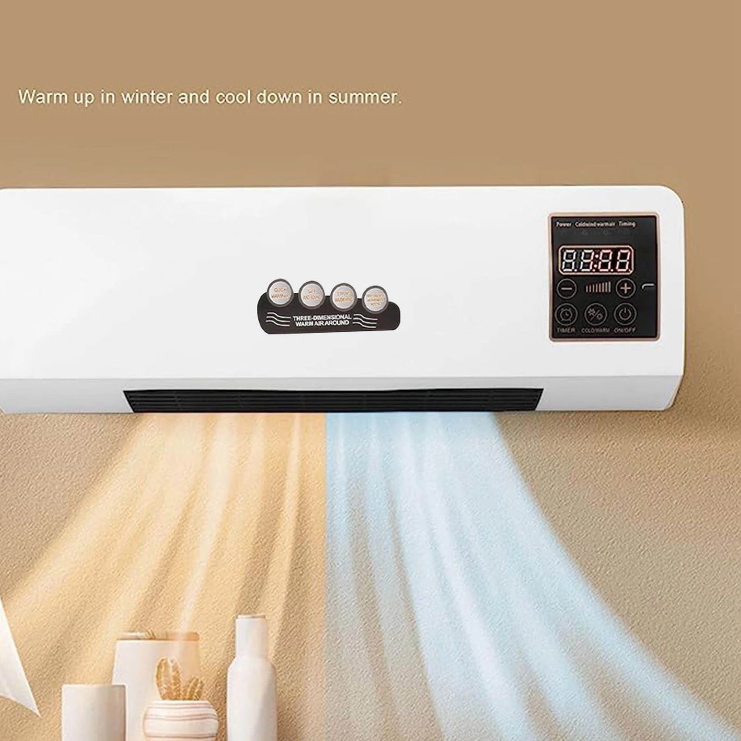 Wall-Mounted Air Conditioner with Heat Function – Perfect Climate Control for Small to Medium Rooms