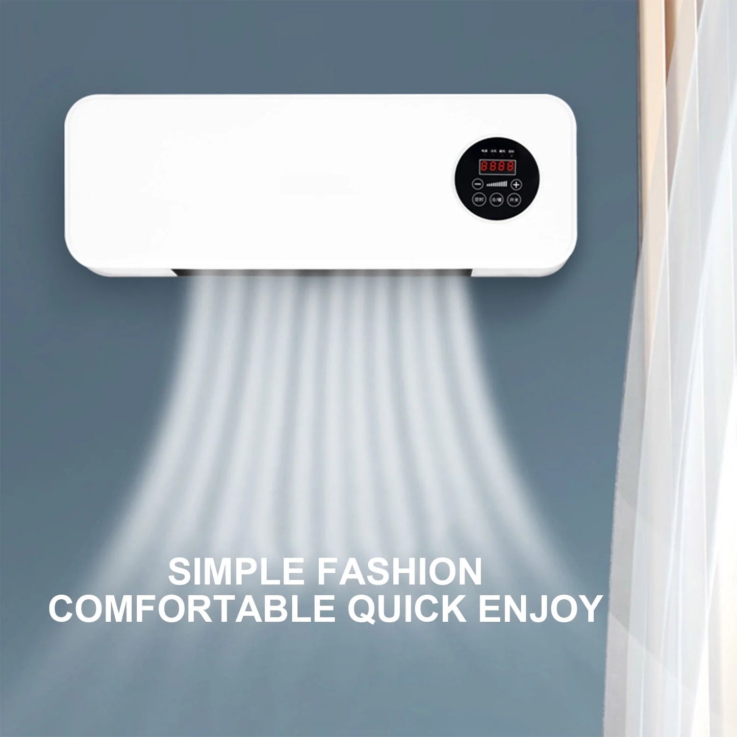 Wall-Mounted Air Conditioner with Heat Function – Perfect Climate Control for Small to Medium Rooms