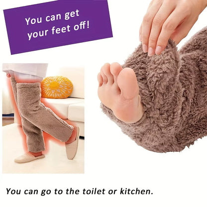 Stay Cozy This Winter with Our Teddy Bear Mid-Calf Knee Pads - Perfect for Halloween and Beyond!