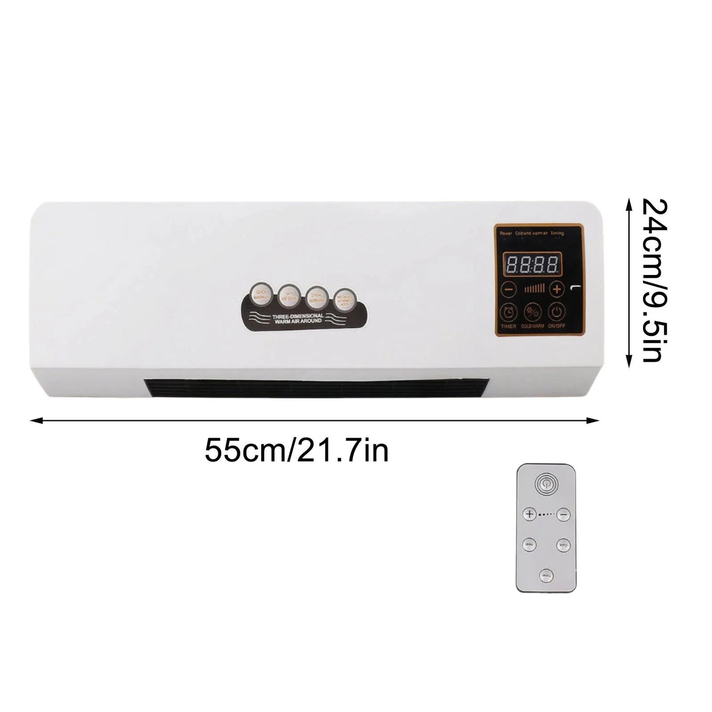 Wall-Mounted Air Conditioner with Heat Function – Perfect Climate Control for Small to Medium Rooms
