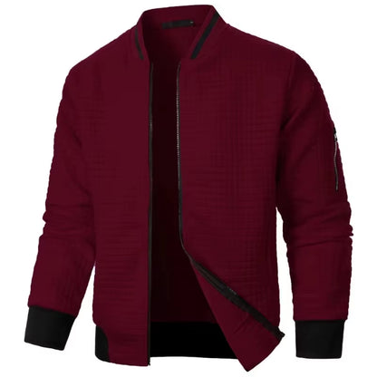  Mens Long Sleeve Zipper Jacket 