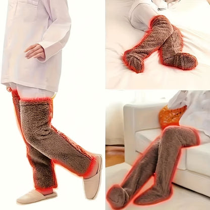 Stay Cozy This Winter with Our Teddy Bear Mid-Calf Knee Pads - Perfect for Halloween and Beyond!
