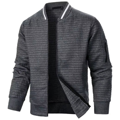  Mens Long Sleeve Zipper Jacket 