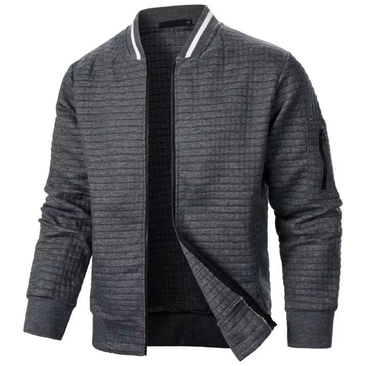  Mens Long Sleeve Zipper Jacket 